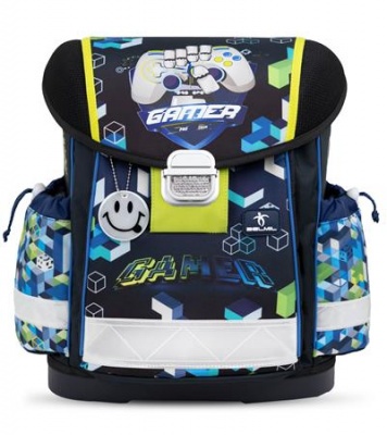 Iskolatáska, fémcsat, BELMIL "Classy Pixel Cube Game", pixel