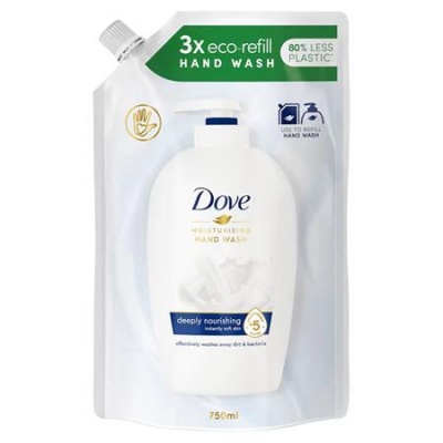 Folyékony szappan, utántöltő, 750 ml, DOVE "Deeply Nourishing"