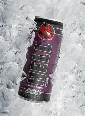 Energiaital, 250 ml, HELL "Black Cherry"