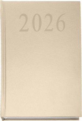 Naptár, tervező, A5, napi, 2026, bézs