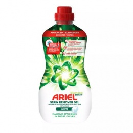 Folteltávolító gél, 950 ml, ARIEL "Diamond Bright", fehér ruhákhoz