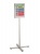 Padlóállvány, kültéri, A3, DURABLE "INFO STAND", antracit-szürke